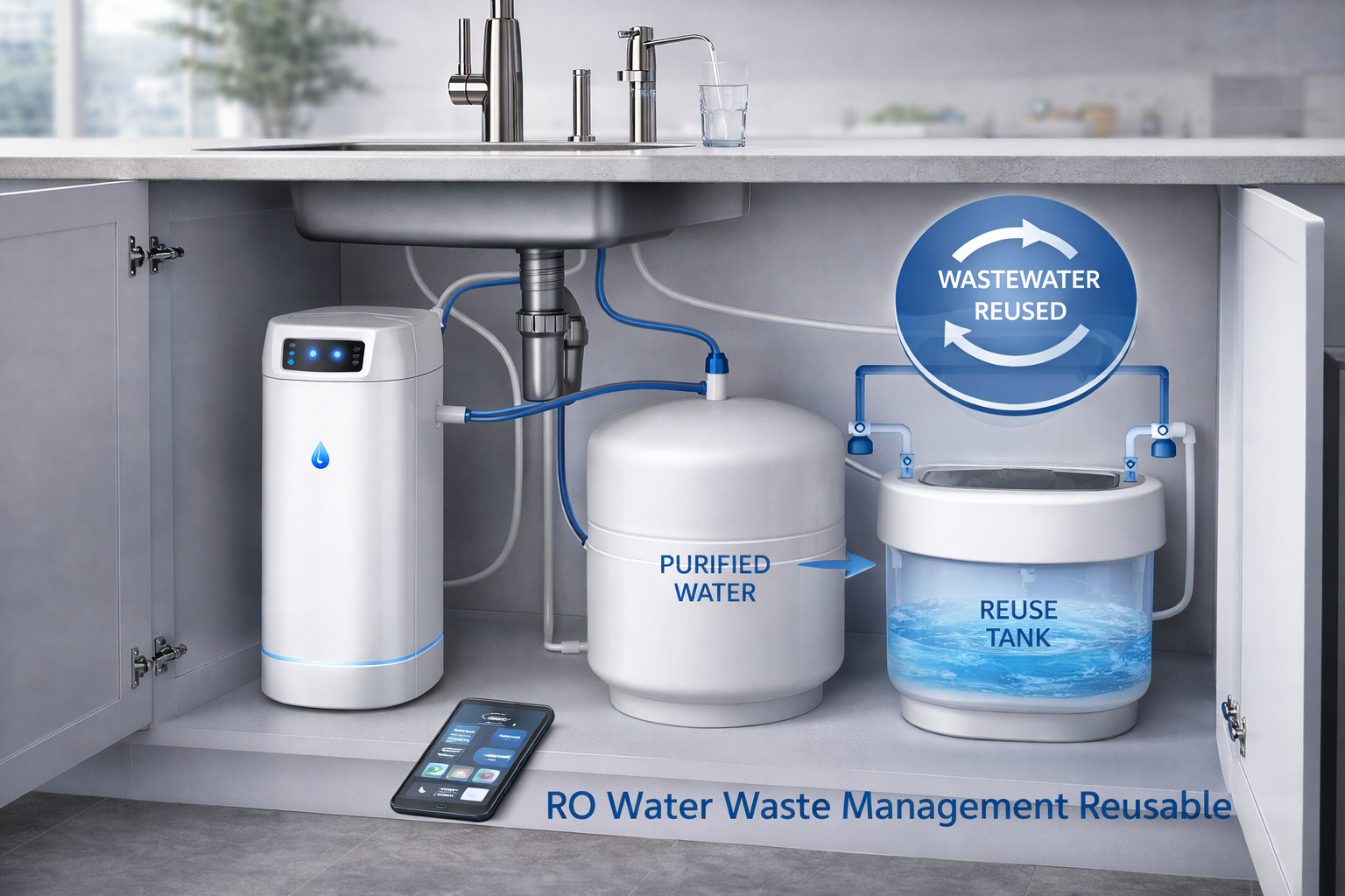 RO Water Waste Management Reusable